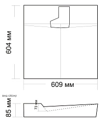 Andrea Раковина под стиральную машину ONYX – фотография-3